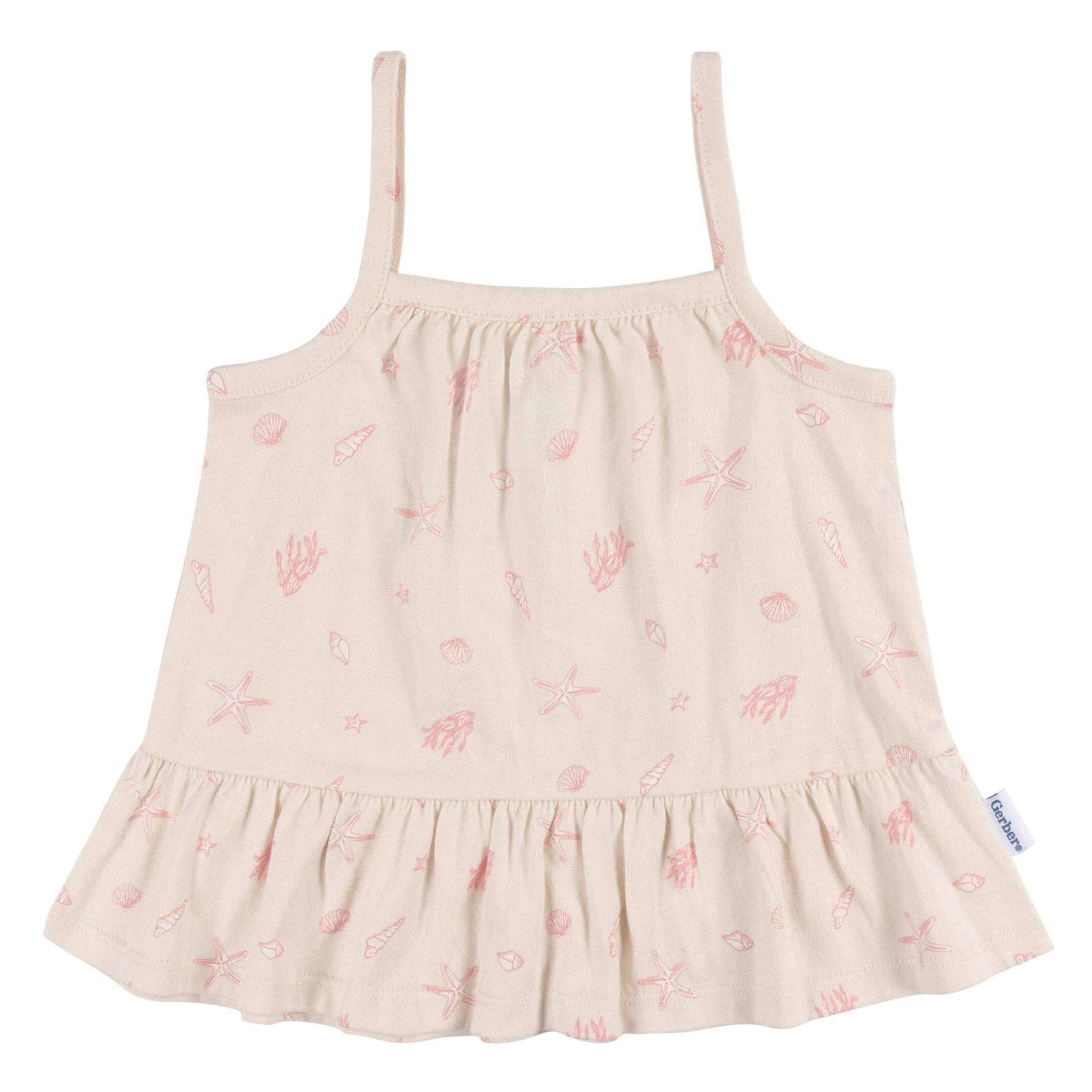 2-Piece Baby Girls Seashells Dress and Diaper Cover