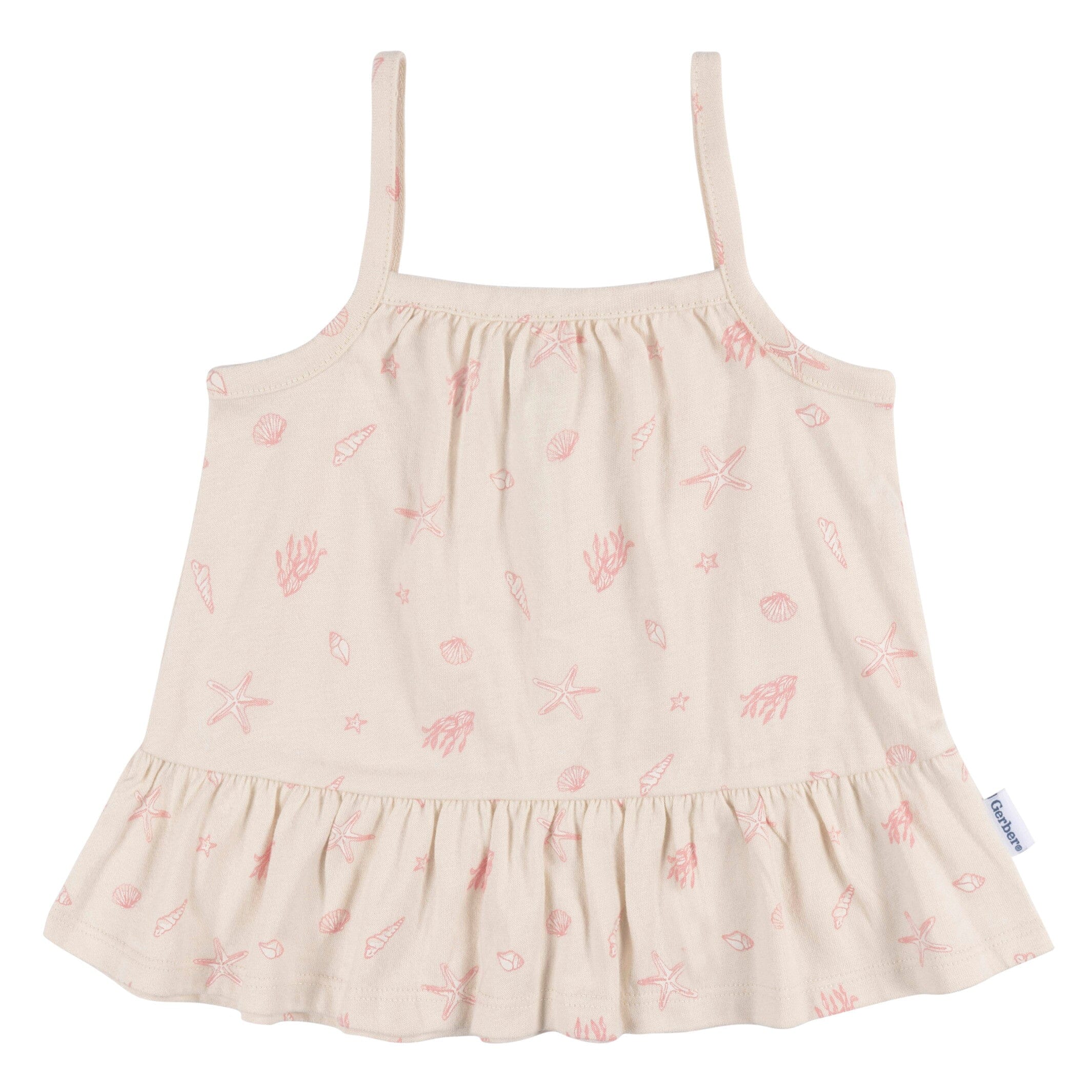 2-Piece Baby Girls Seashells Dress and Diaper Cover