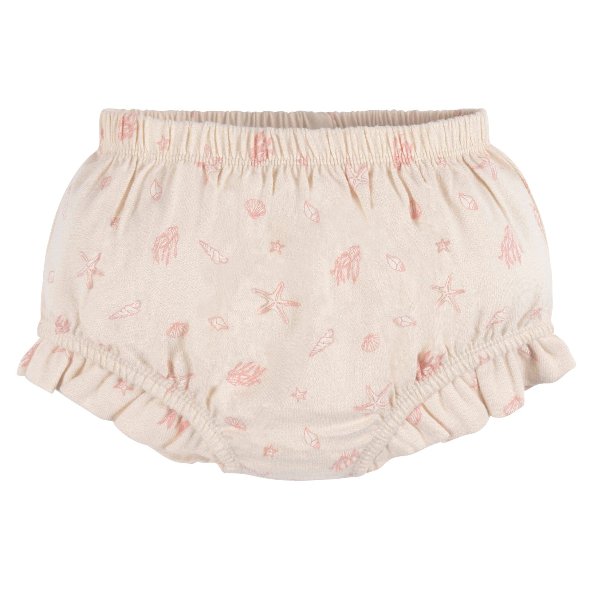 2-Piece Baby Girls Seashells Dress and Diaper Cover