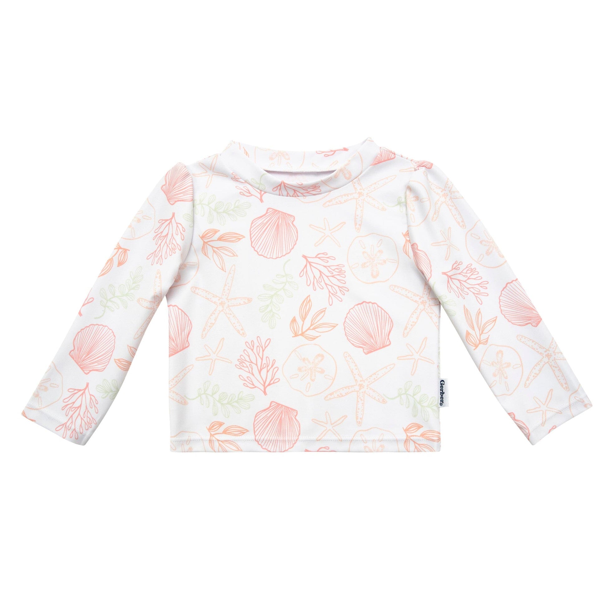 2-Piece Baby Girls Shells Rashguard Set