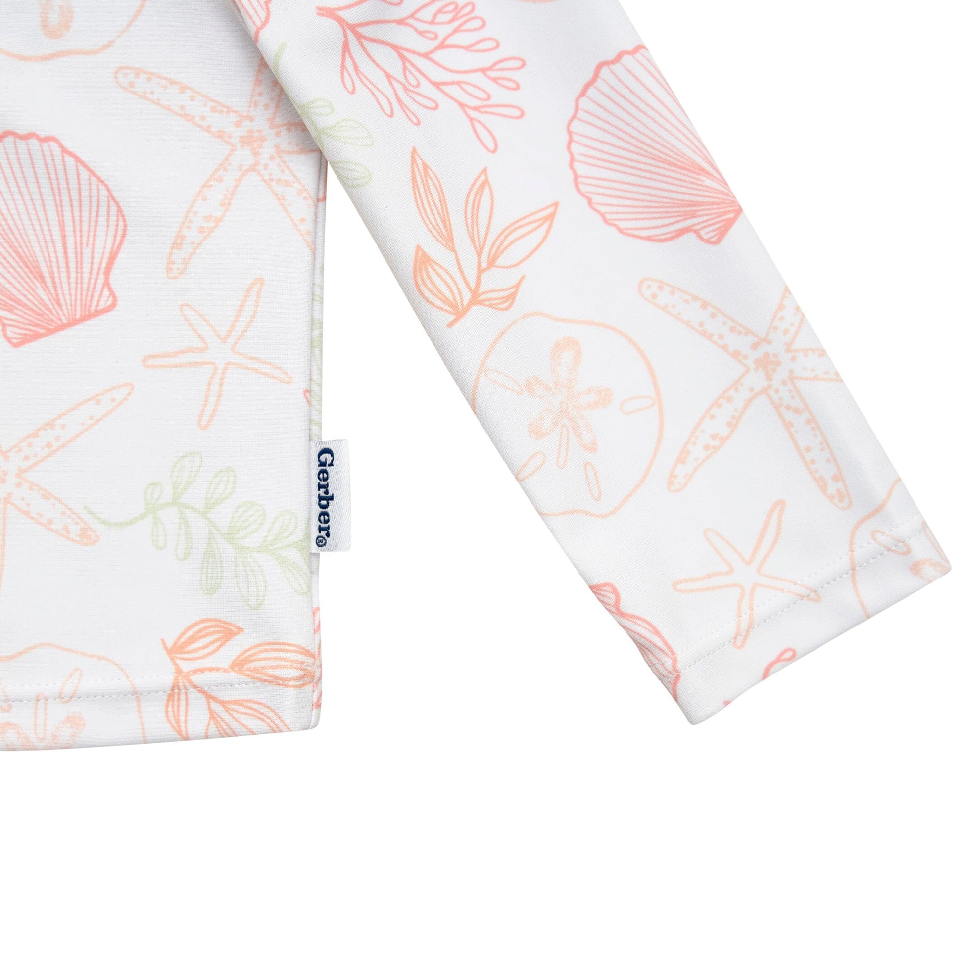 2-Piece Baby Girls Shells Rashguard Set