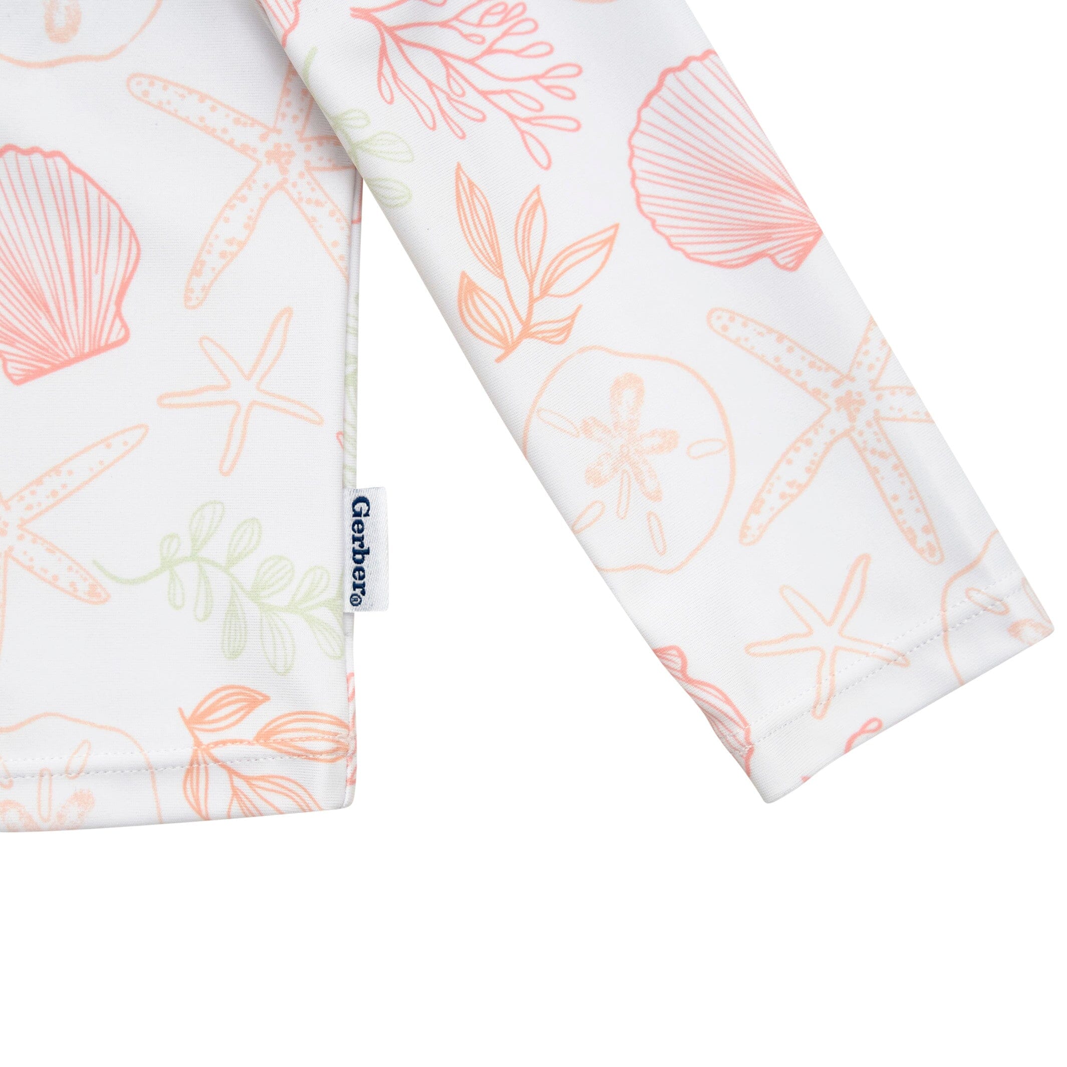 2-Piece Baby Girls Shells Rashguard Set