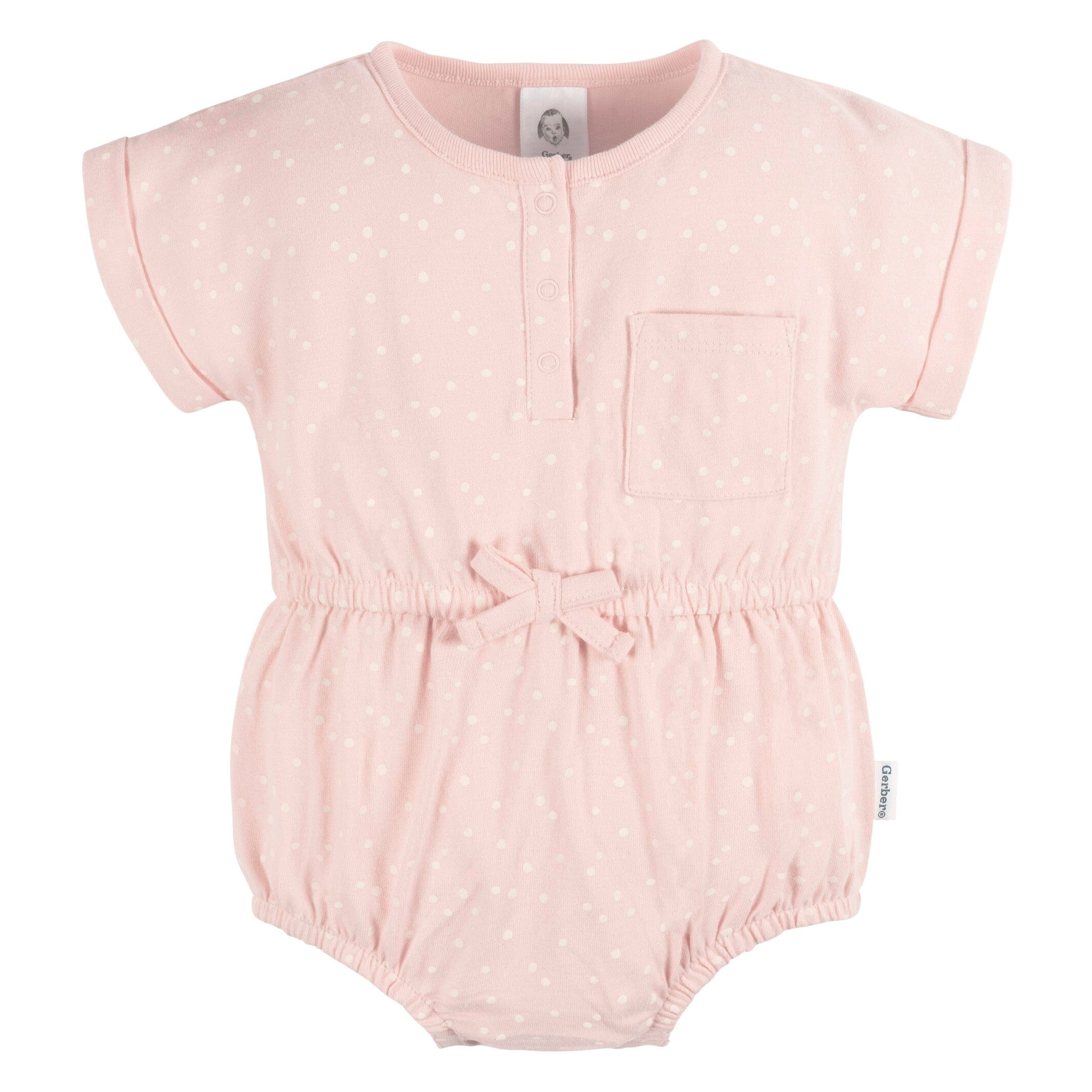 2-Pack Baby Girls Shells Romper