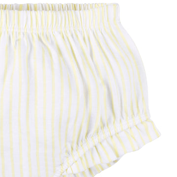 2 Piece Girls Striped Dress & Diaper Cover