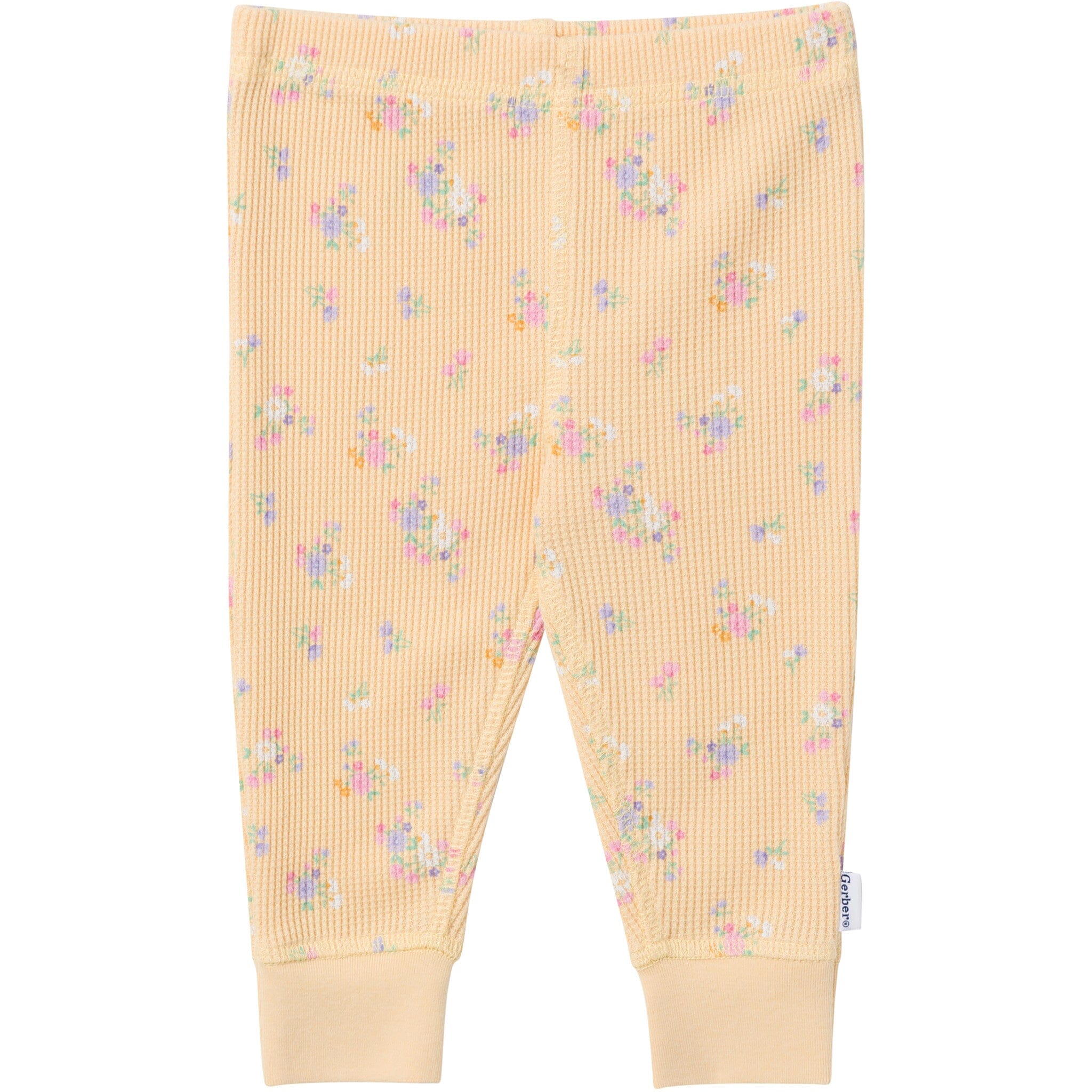 2-Piece Baby Girls Yellow Floral Onesies® Bodysuit and Pants Set Outfits & Sets Gerber® 