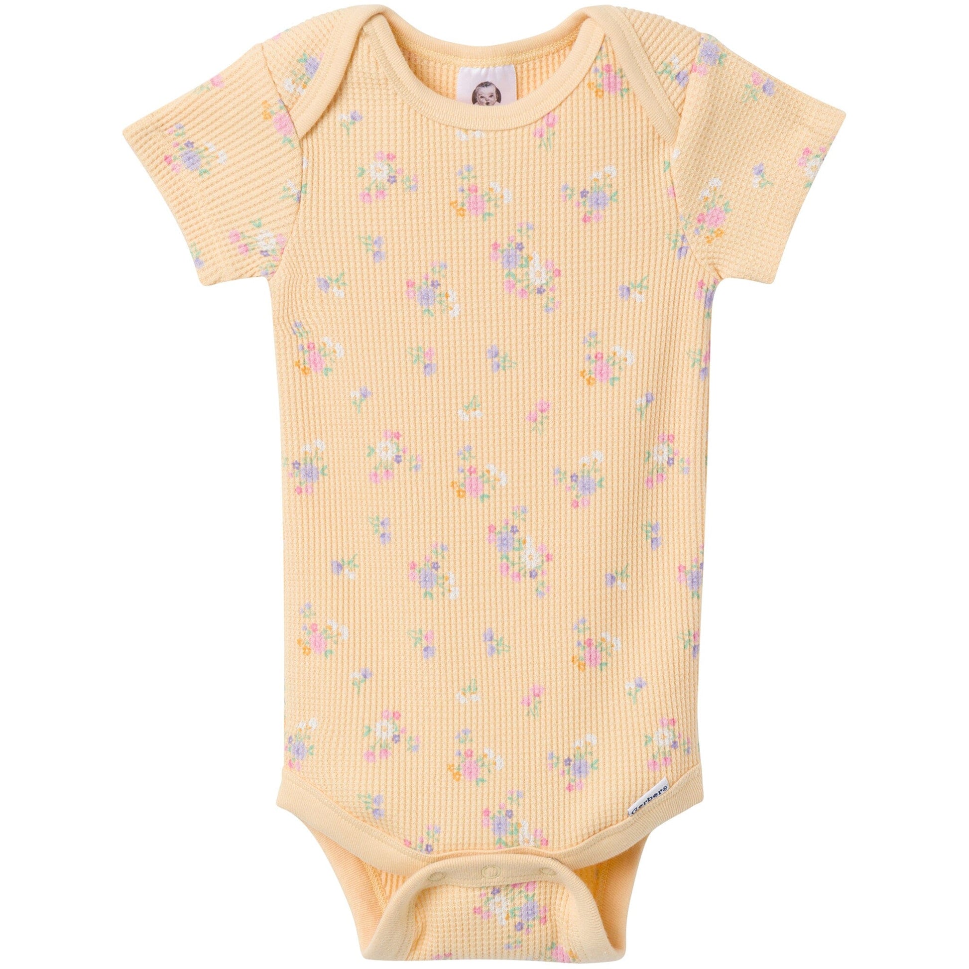 2-Piece Baby Girls Yellow Floral Onesies® Bodysuit and Pants Set Outfits & Sets Gerber® 