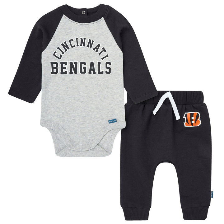 2-Piece Baby Neutral Cincinatti Bengals Bodysuit and Jogger Set NFL NFL 