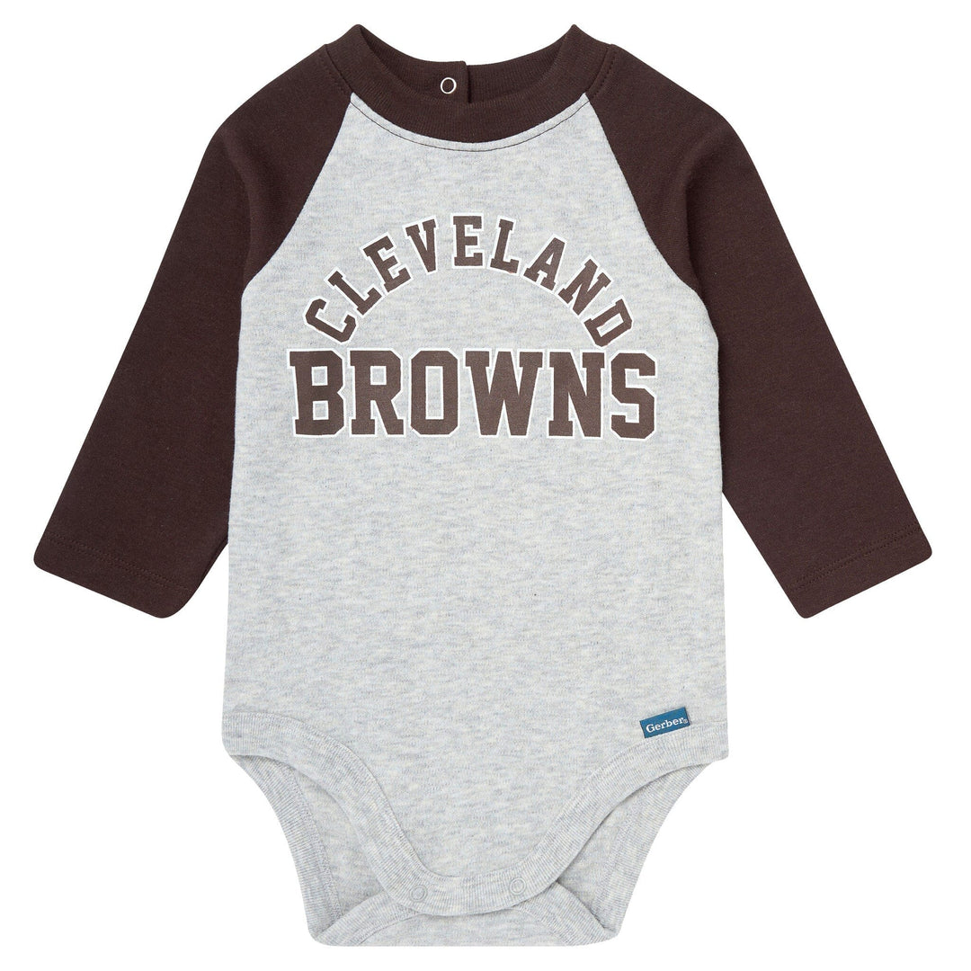 2-Piece Baby Neutral Cleveland Browns Bodysuit and Jogger Set NFL NFL 