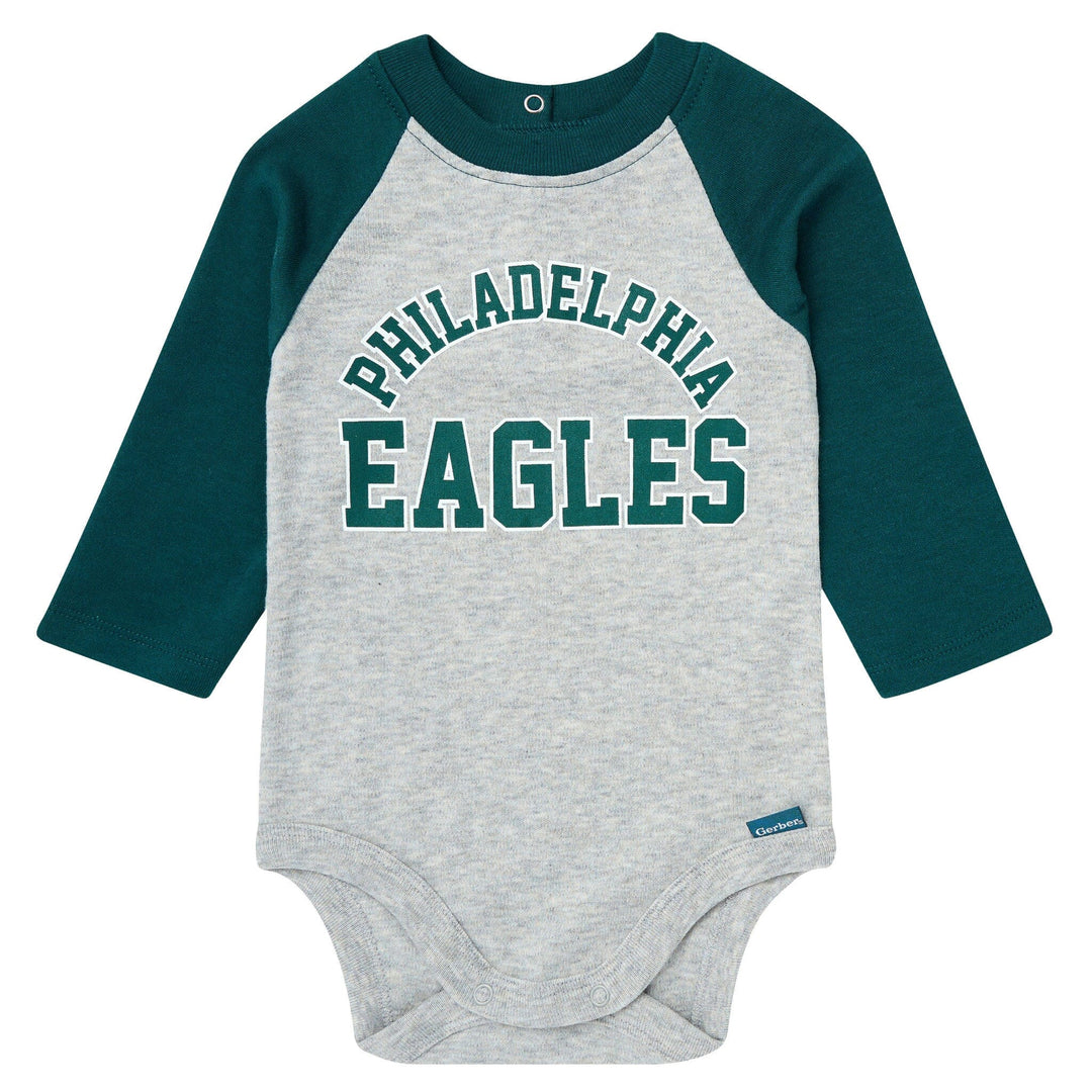 2-Piece Baby Neutral Philidelphia Eagles Bodysuit and Jogger Set NFL NFL 