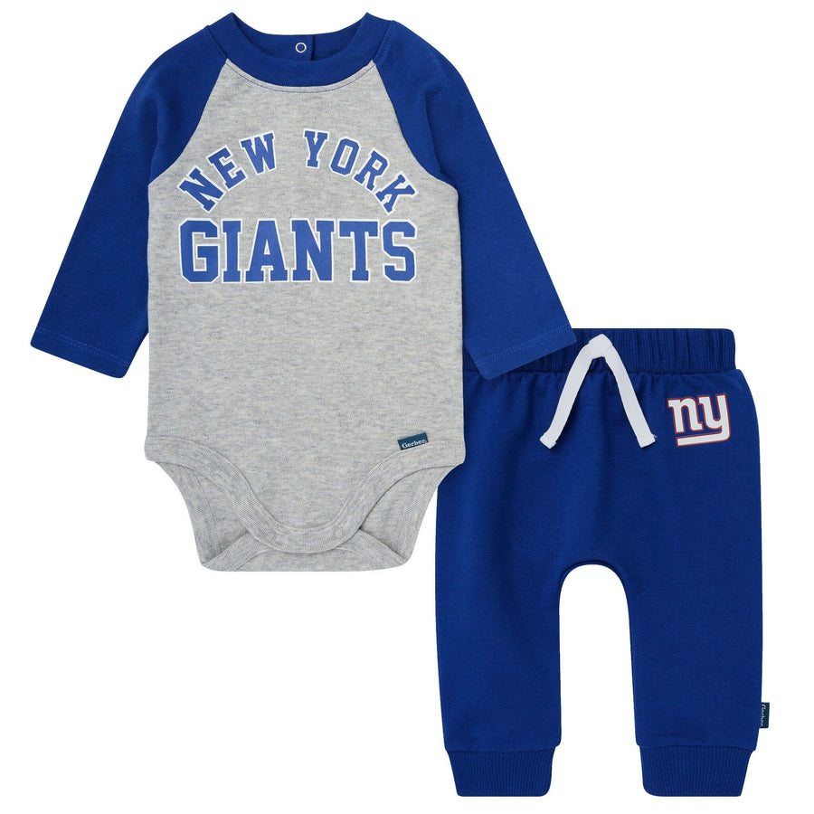 2-Piece Baby Neutral New York Giants Bodysuit and Jogger Set NFL NFL 