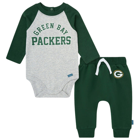 2-Piece Baby Green Bay Packers Bodysuit and Jogger Set