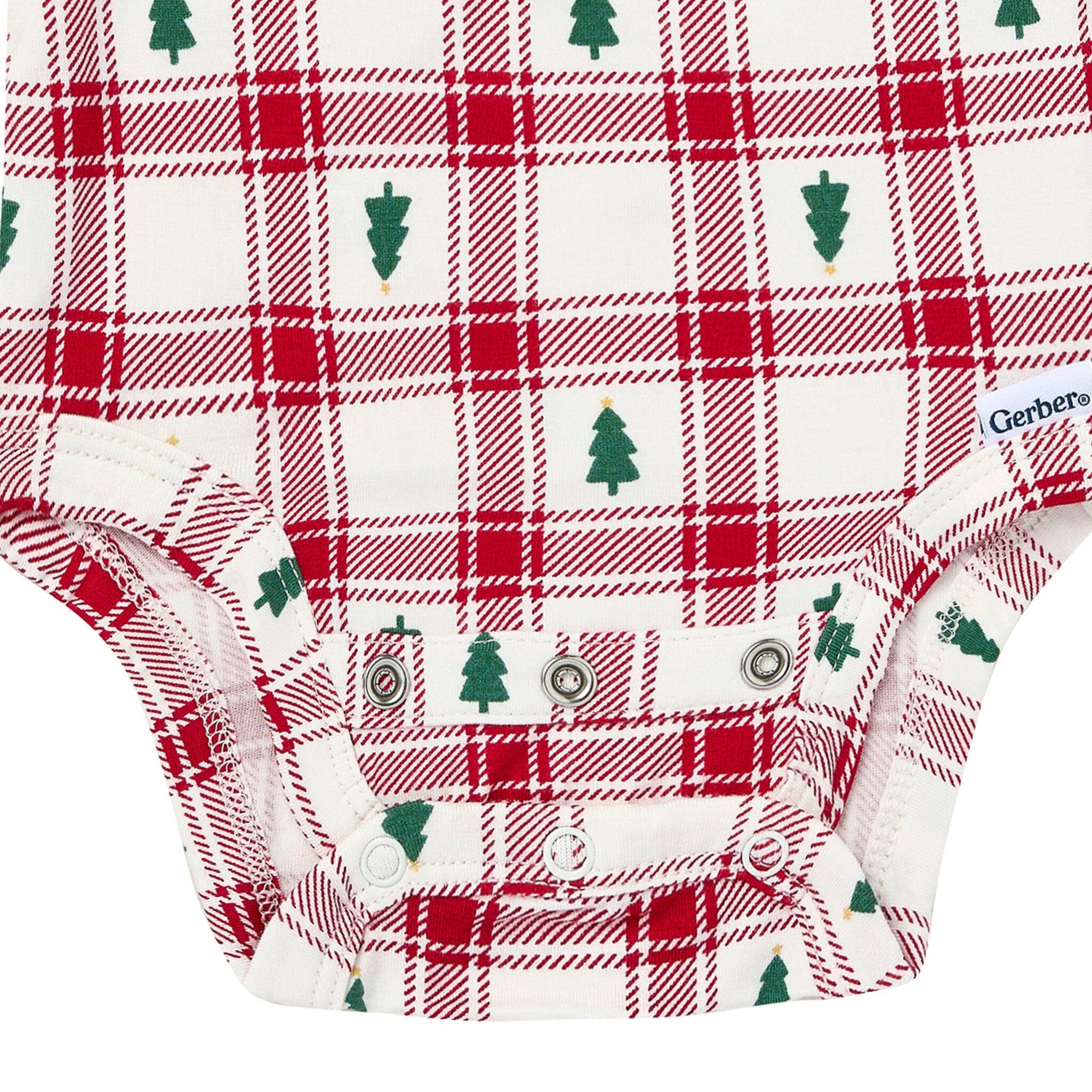 2-Piece Baby Neutral Plaid Tree Onesie® Pant Set Outfits & Sets Gerber® 