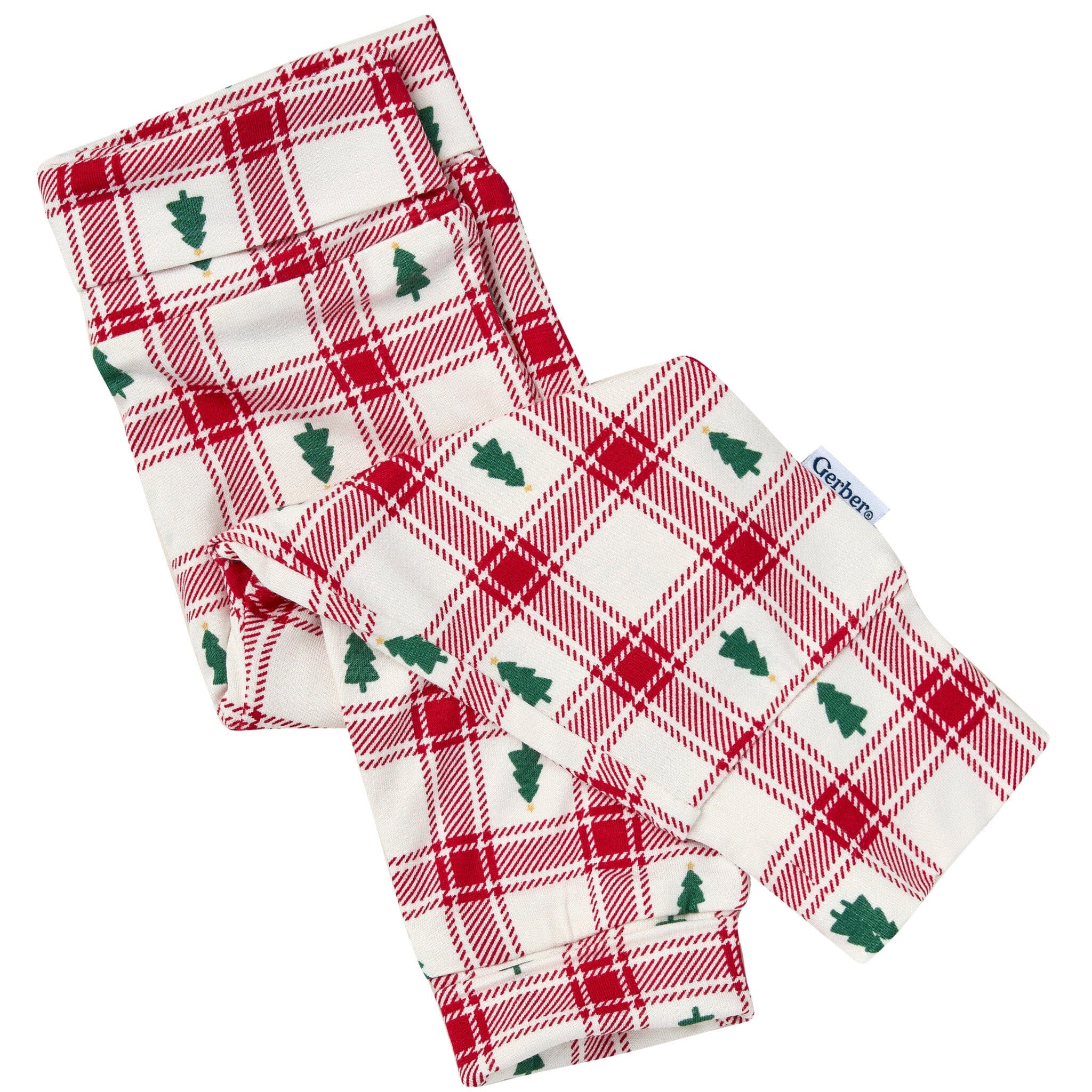 2-Piece Baby Neutral Plaid Tree Onesie® Pant Set Outfits & Sets Gerber® 