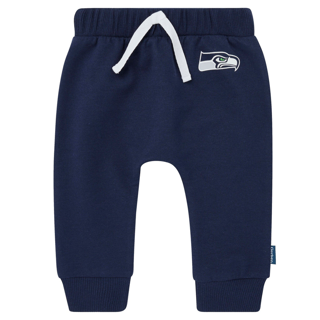 2-Piece Baby Neutral Seattle Seahawks Bodysuit and Jogger Set NFL NFL 