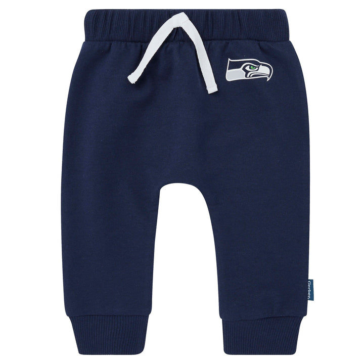 2-Piece Baby Neutral Seattle Seahawks Bodysuit and Jogger Set NFL NFL 