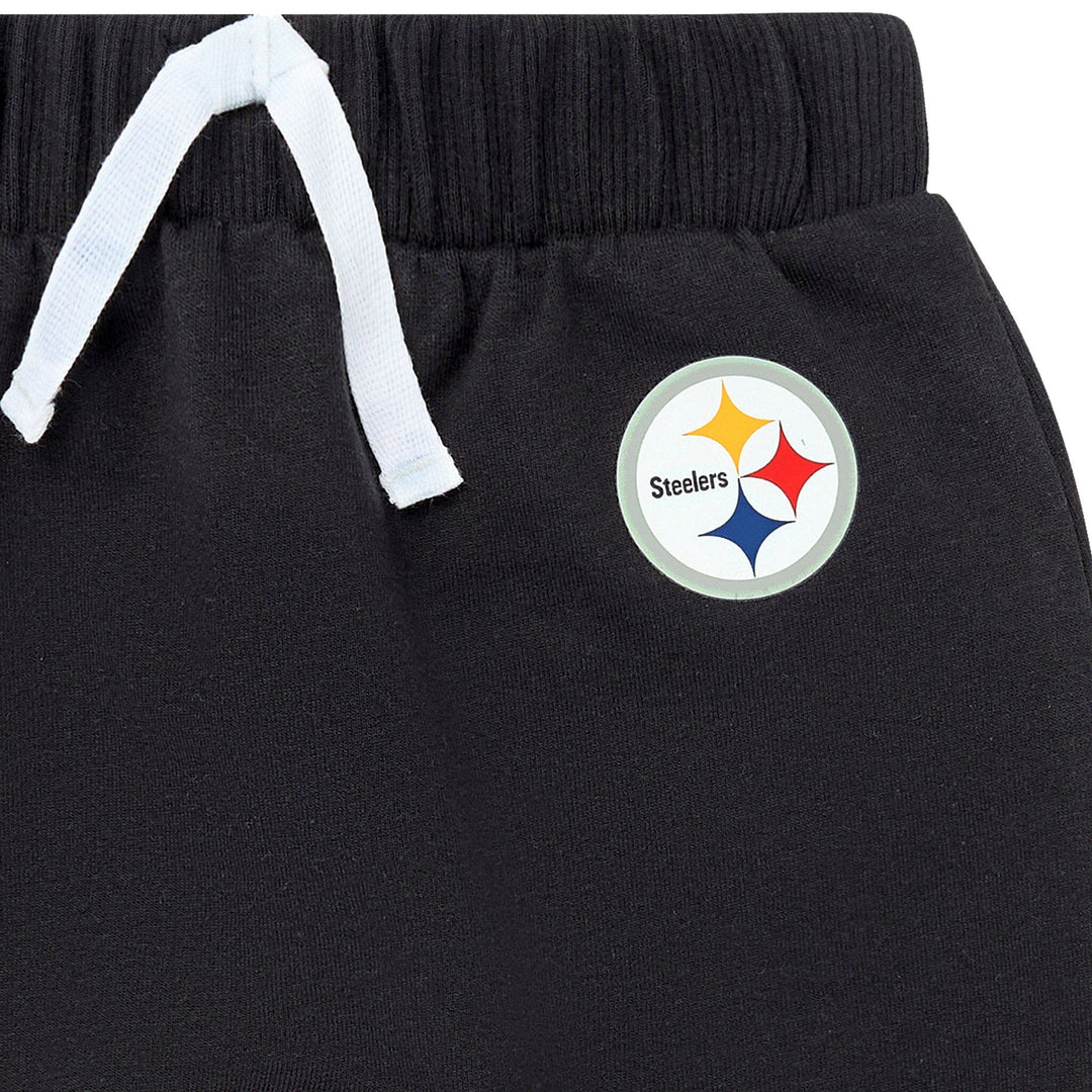 2-Piece Baby Neutral Pittsburgh Steelers Bodysuit and Jogger Set NFL NFL 