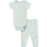2-Piece Baby Neutral Stripe Sky Onesies® Bodysuit and Pants Set Outfits & Sets Gerber® 
