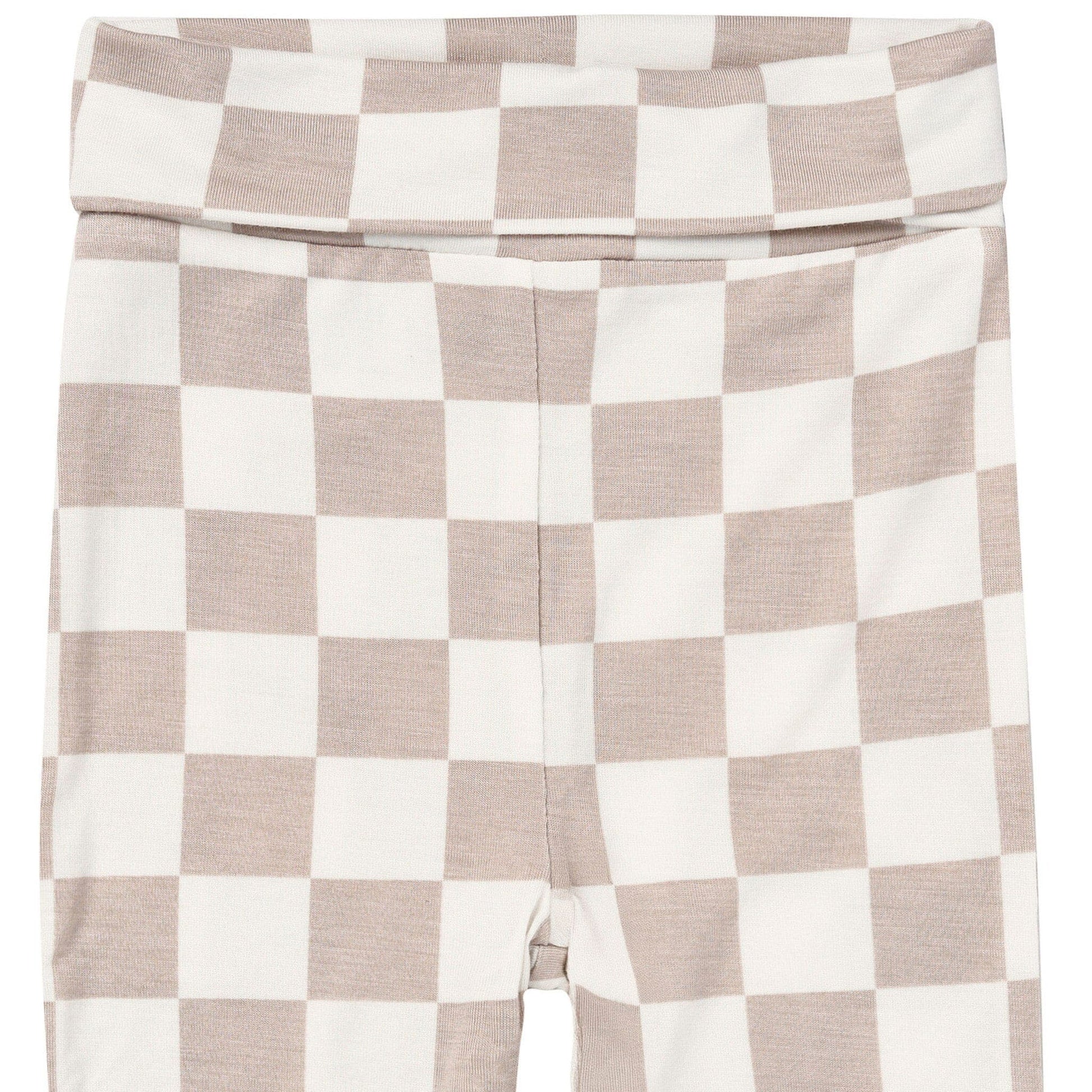2-Piece Baby Neutral Taupe Check Onesie® Pant Set Outfits & Sets Gerber® 