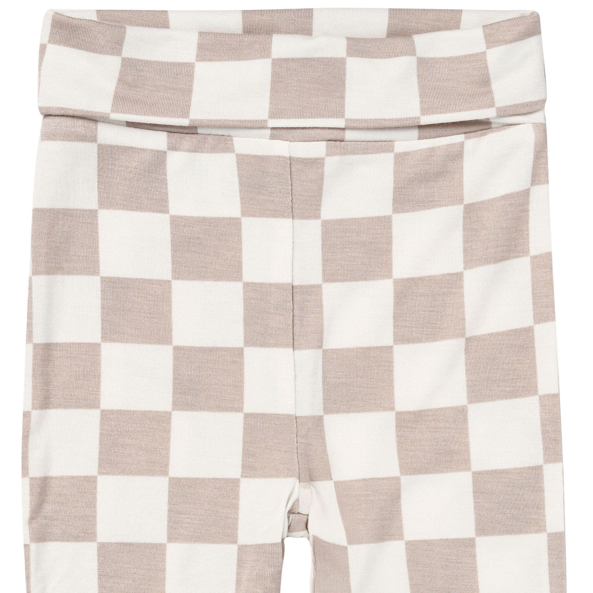 2-Piece Baby Neutral Taupe Check Onesie® Pant Set Outfits & Sets Gerber® 