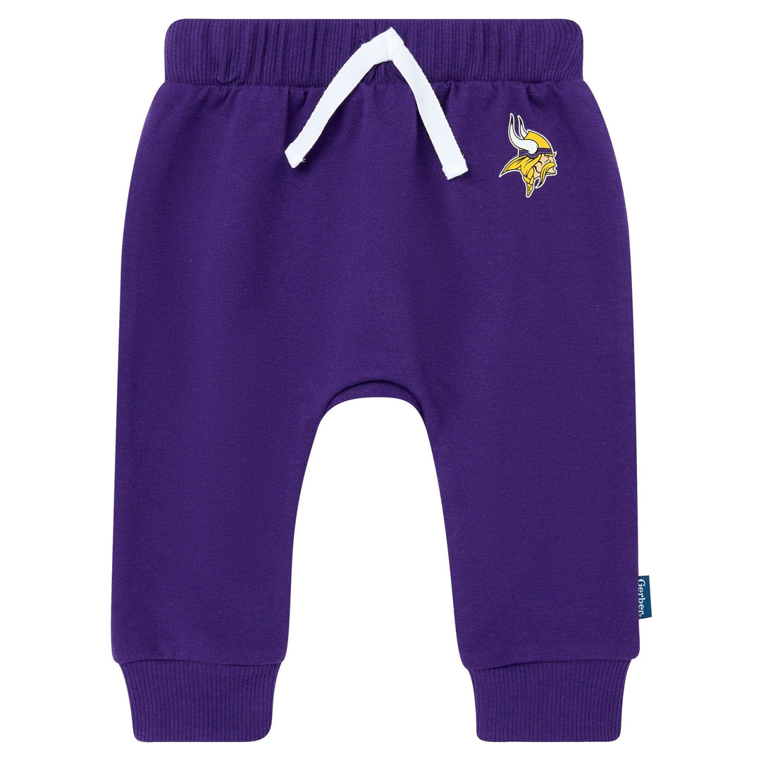 2-Piece Baby Neutral Minnesota Vikings Bodysuit and Jogger Set NFL NFL 