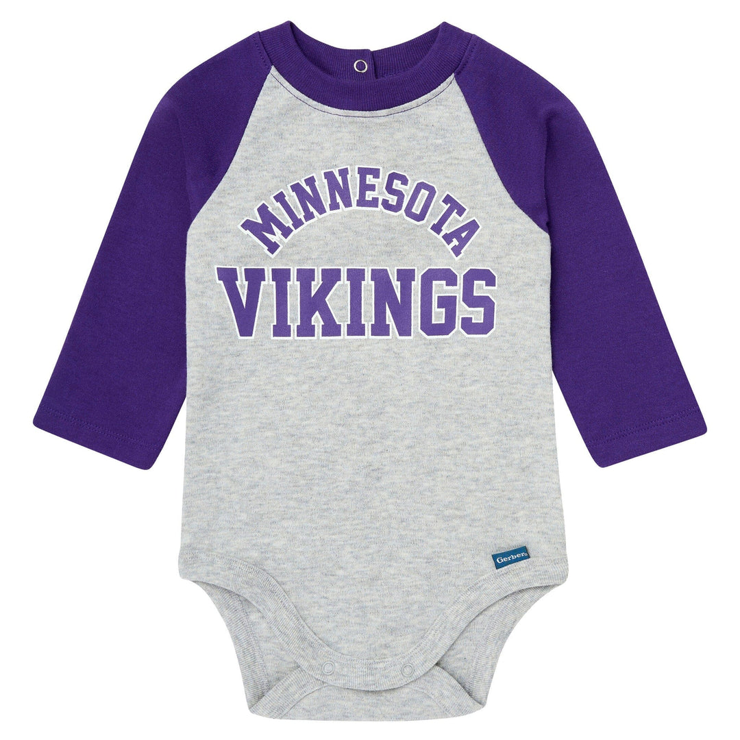 2-Piece Baby Neutral Minnesota Vikings Bodysuit and Jogger Set NFL NFL 