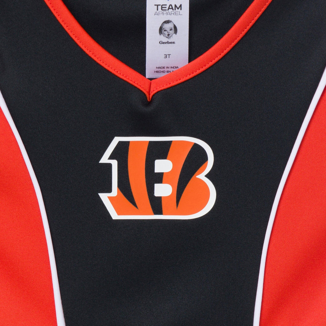 2-Piece Infant & Toddler Girls Cincinatti Bengals Dress and Panty Cover Set Dresses NFL 