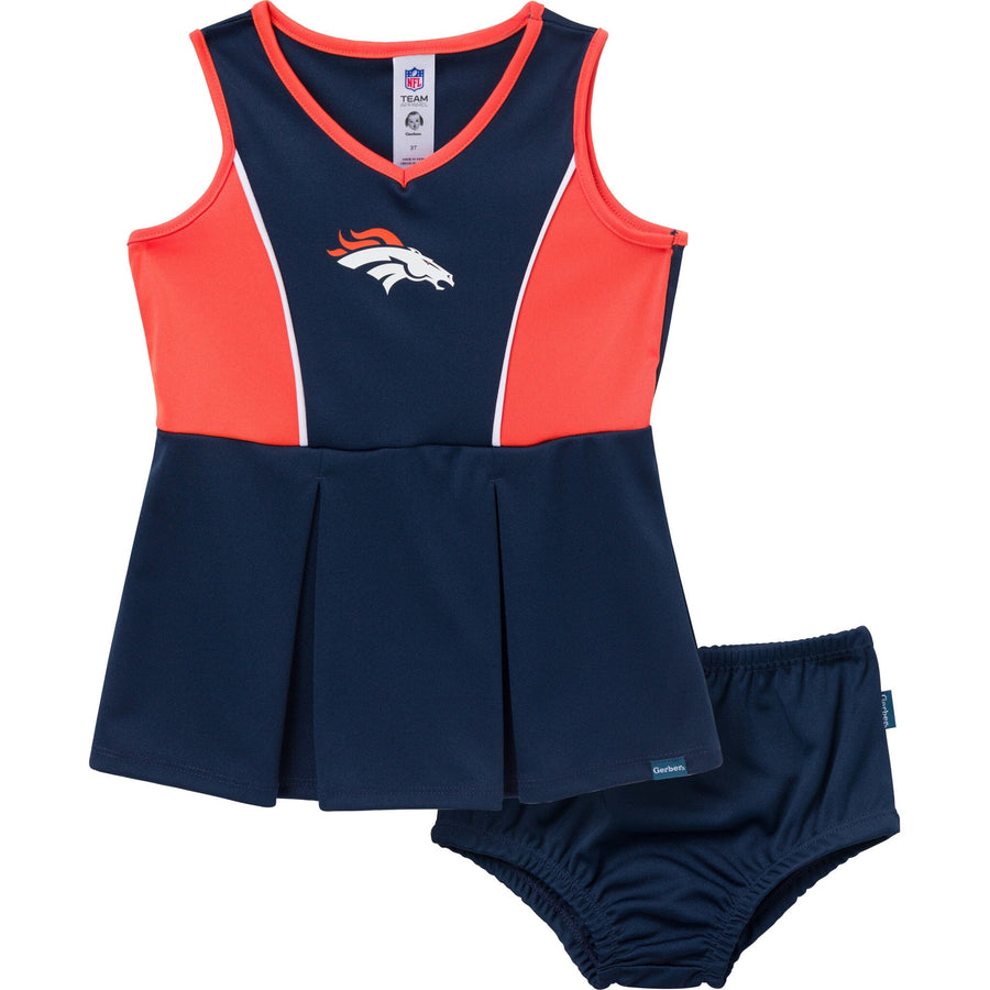 2-Piece Infant & Toddler Girls Denver Broncos Dress and Panty Cover Set Dresses NFL 
