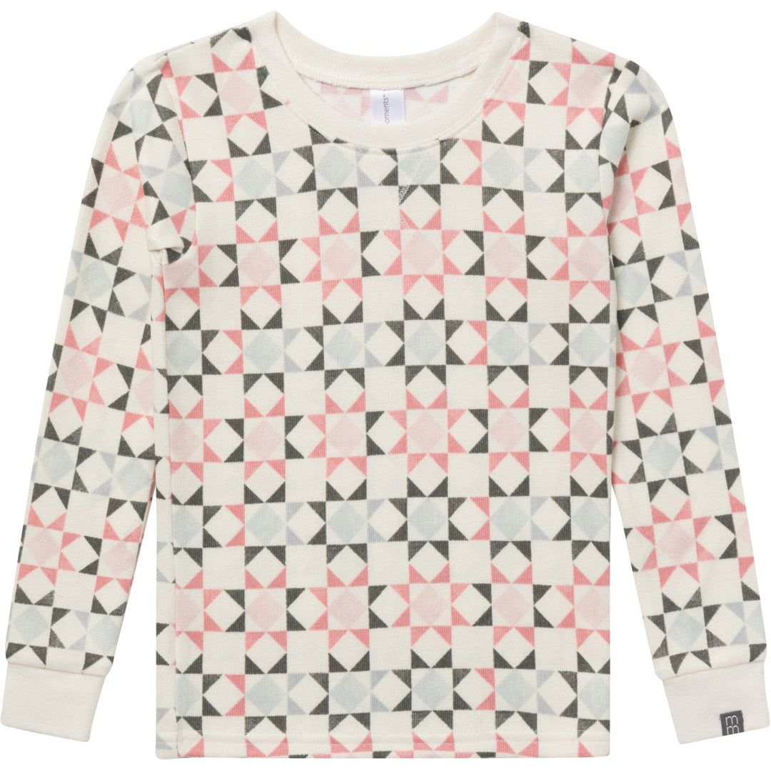 2-Piece Baby Girls Off-White Snug Fitting Footless Pajama Set Sleepwear Gerber® 