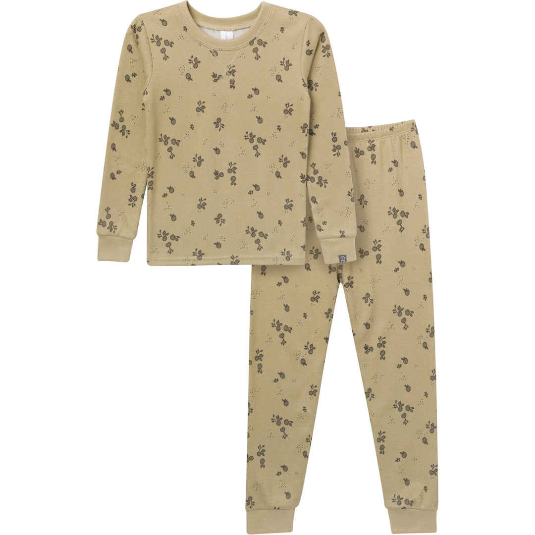 2-Piece Baby Neutral Green Snug Fitting Footless Pajama Set Sleepwear Gerber® 
