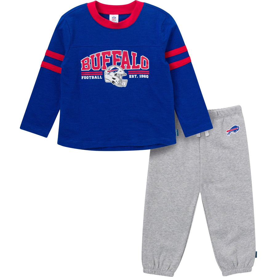 2-Piece Infant & Toddler Boys Buffalo Bills Shirt and Sweatpant Set NFL NFL 