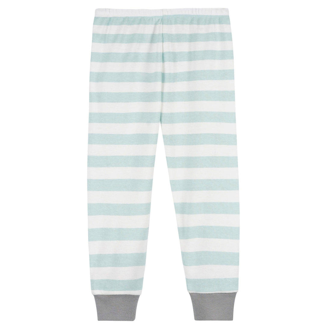 2-Piece Infant & Toddler Boys Blue Stripe Snug Fitting Pajama Set Sleepwear Gerber® 