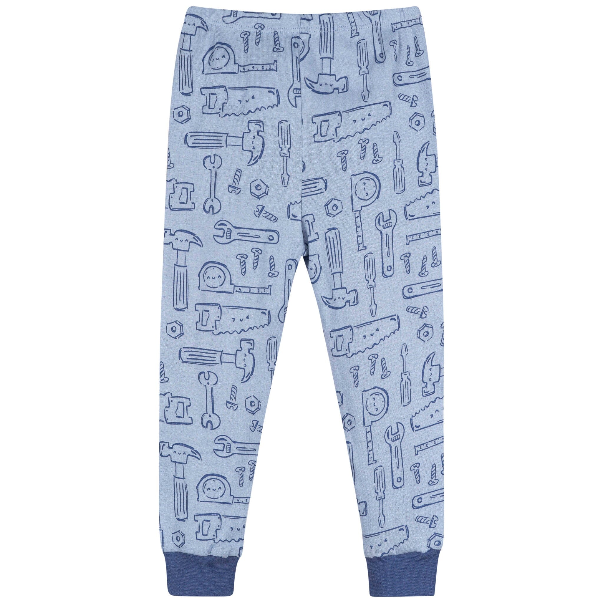 2-Piece Infant & Toddler Boys Blue Tools Cotton Pajama Set sleepwear Gerber® 