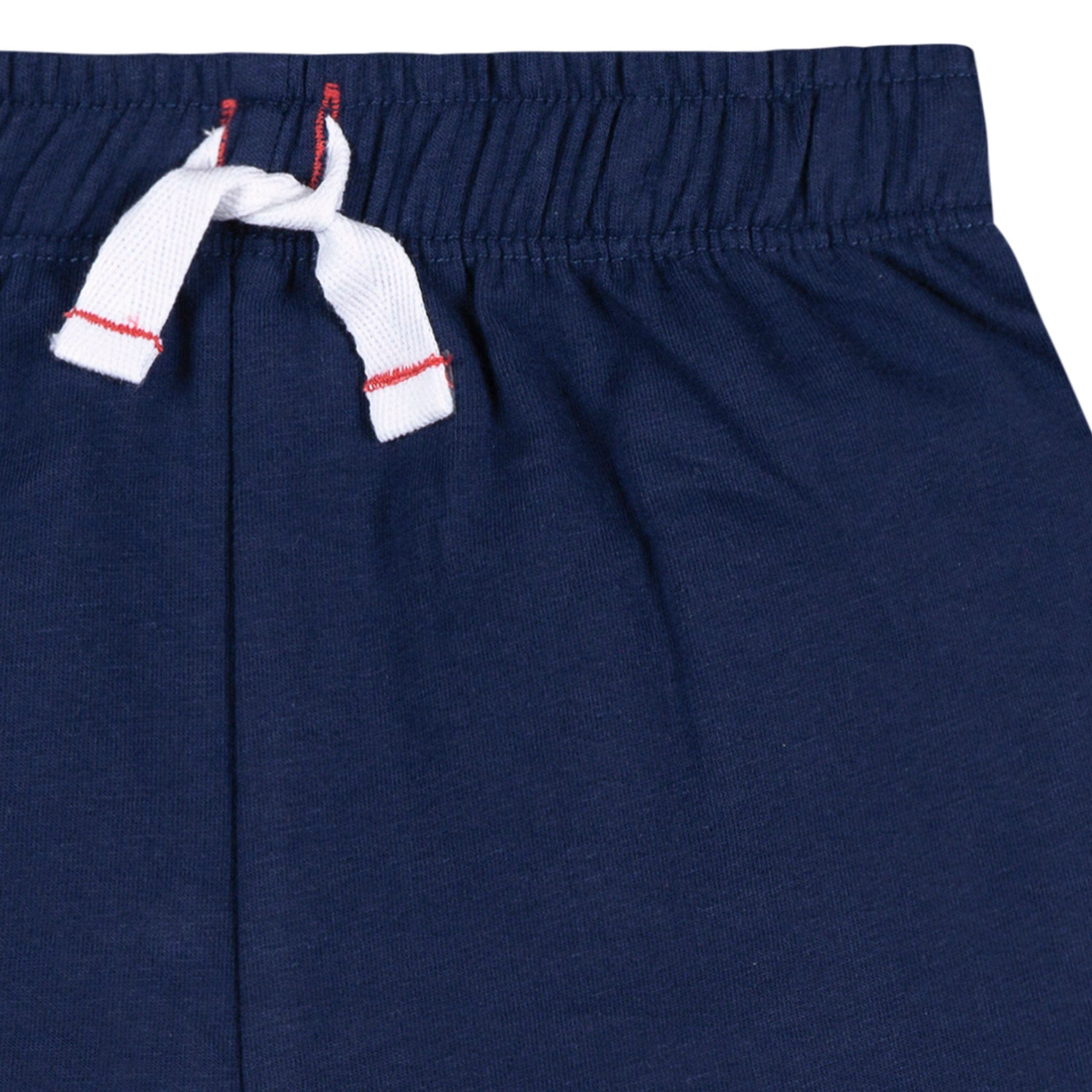 2-Piece Infant & Toddler Boys Brown & Blue Polo Shirt and Shorts Set Outfits & Sets Gerber® 