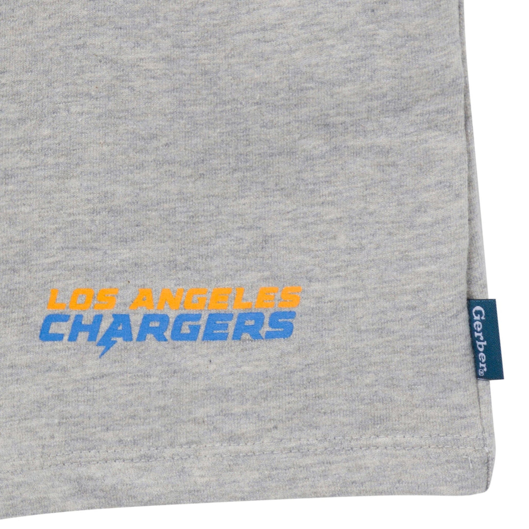 2-Piece Infant & Toddler Boys Los Angeles Chargers T-Shirt and Shorts Set NFL NFL 