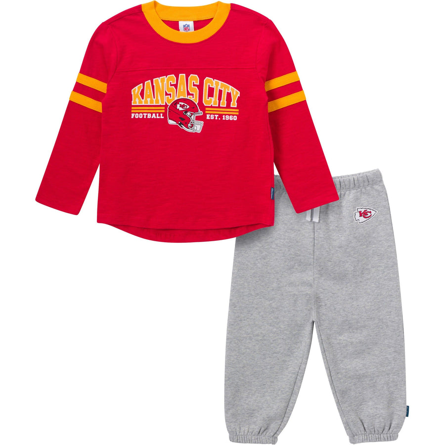 2-Piece Infant & Toddler Boys Kansas City Chiefs Shirt and Sweatpant Set NFL NFL 