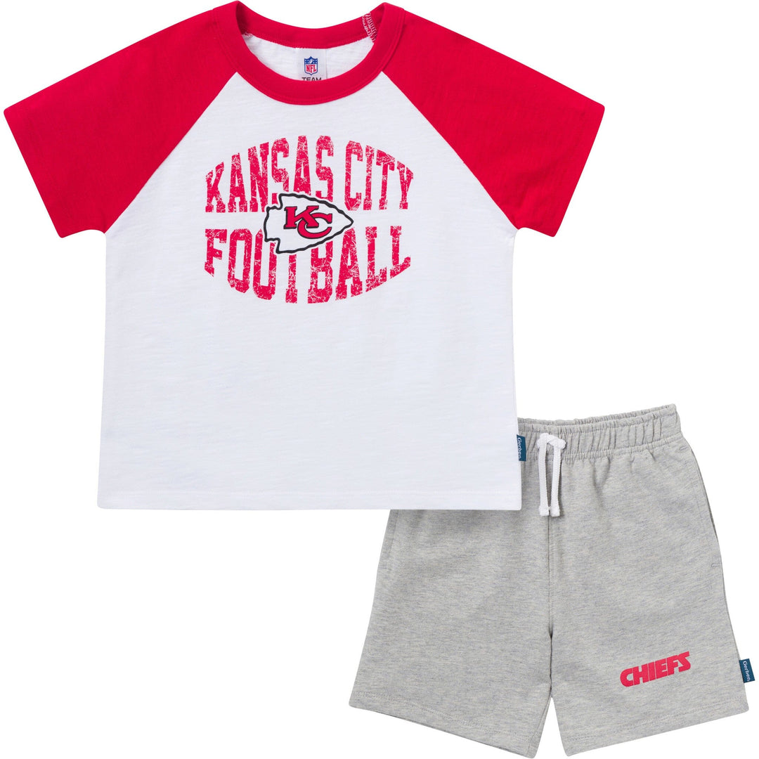 2-Piece Infant & Toddler Boys Kansas City Chiefs T-Shirt and Shorts Set NFL NFL 