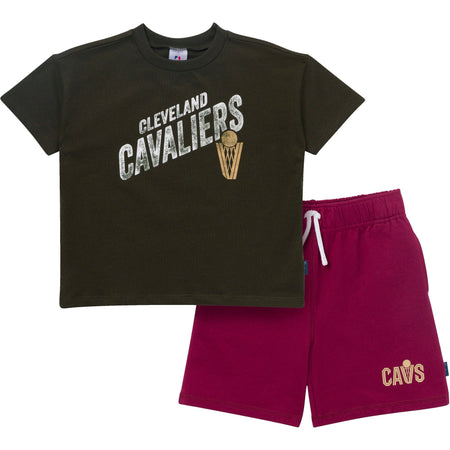 2-Piece Infant & Toddler Boys Cleveland Cavaliers T-Shirt & Shorts Set