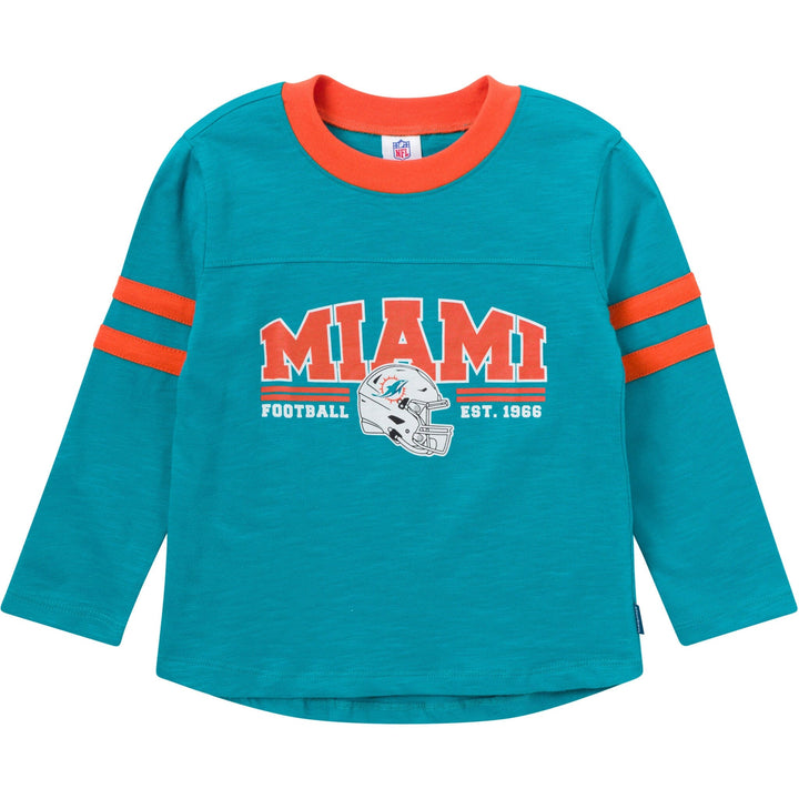 2-Piece Infant & Toddler Boys Miami Dolphins Shirt and Sweatpant Set NFL NFL 