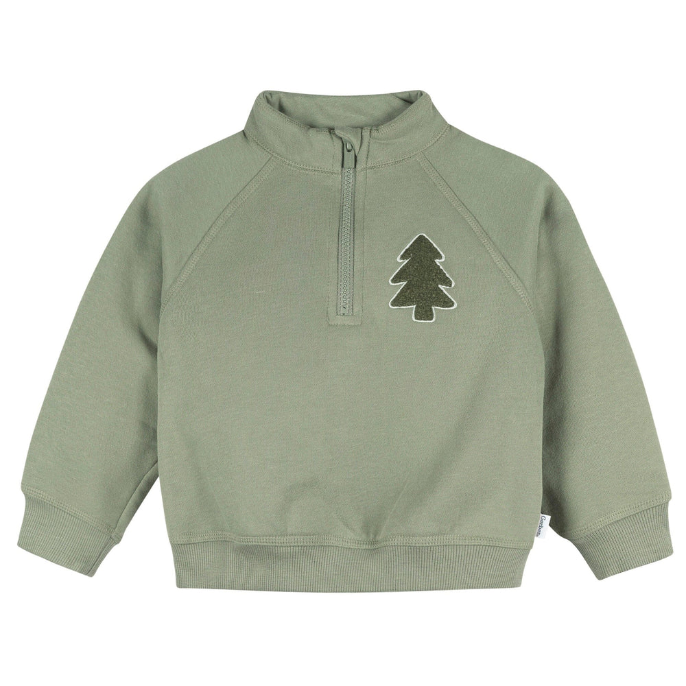 2-Piece Infant & Toddler Boys Oil Green Fleece Top and Pants Outfits & Sets Gerber® 