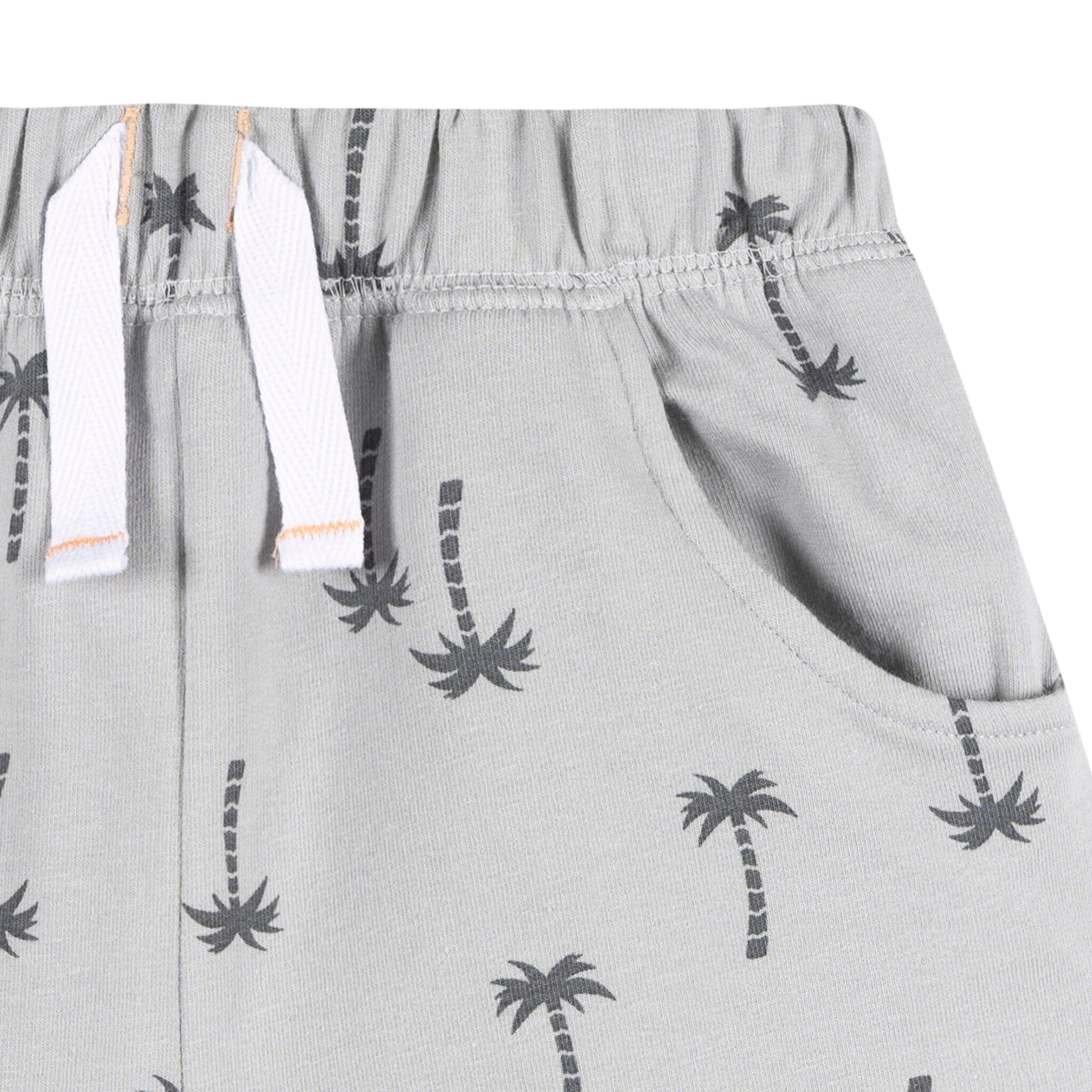 2-Piece Infant & Toddler Boys Grey Henley Top and Shorts Set Outfits & Sets Gerber® 