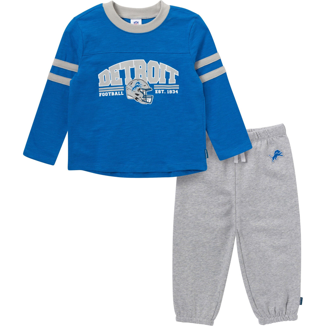 2-Piece Infant & Toddler Boys Detroit Lions Shirt and Sweatpant Set Outfits & Sets NFL 