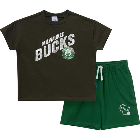 2-Piece Infant & Toddler Boys Milwaukee Bucks T-Shirt & Shorts Set