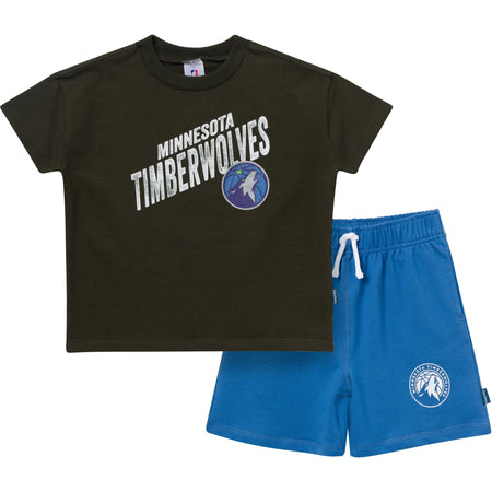 2-Piece Infant & Toddler Boys Minnesota Timberwolves T-Shirt & Shorts Set