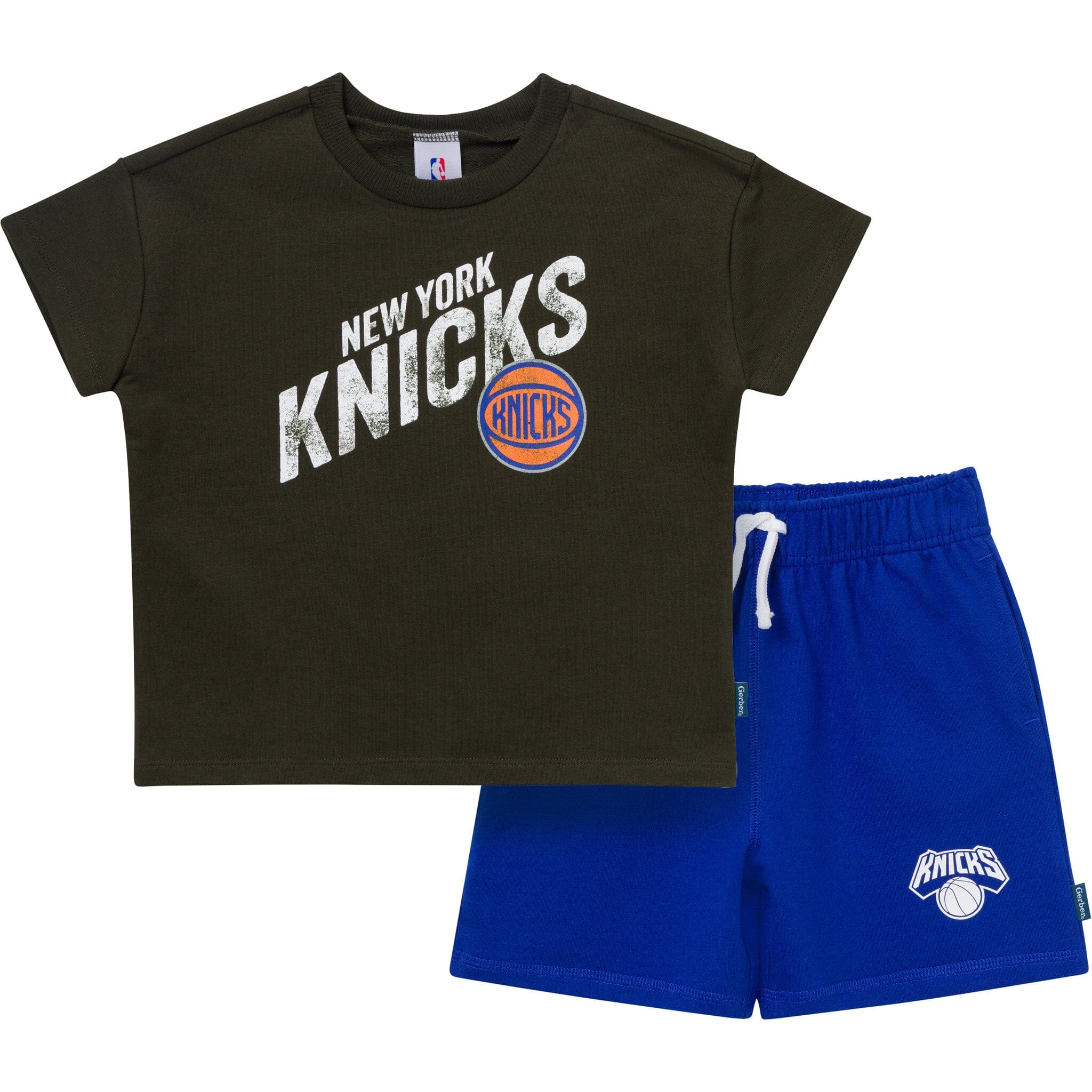 2-Piece Infant & Toddler Boys New York Knicks T-Shirt & Shorts Set Outfits & Sets Gerber® 