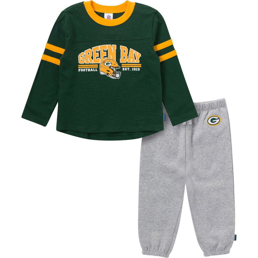 2-Piece Infant & Toddler Boys Green Bay Packers Shirt and Sweatpant Set Outfits & Sets NFL 