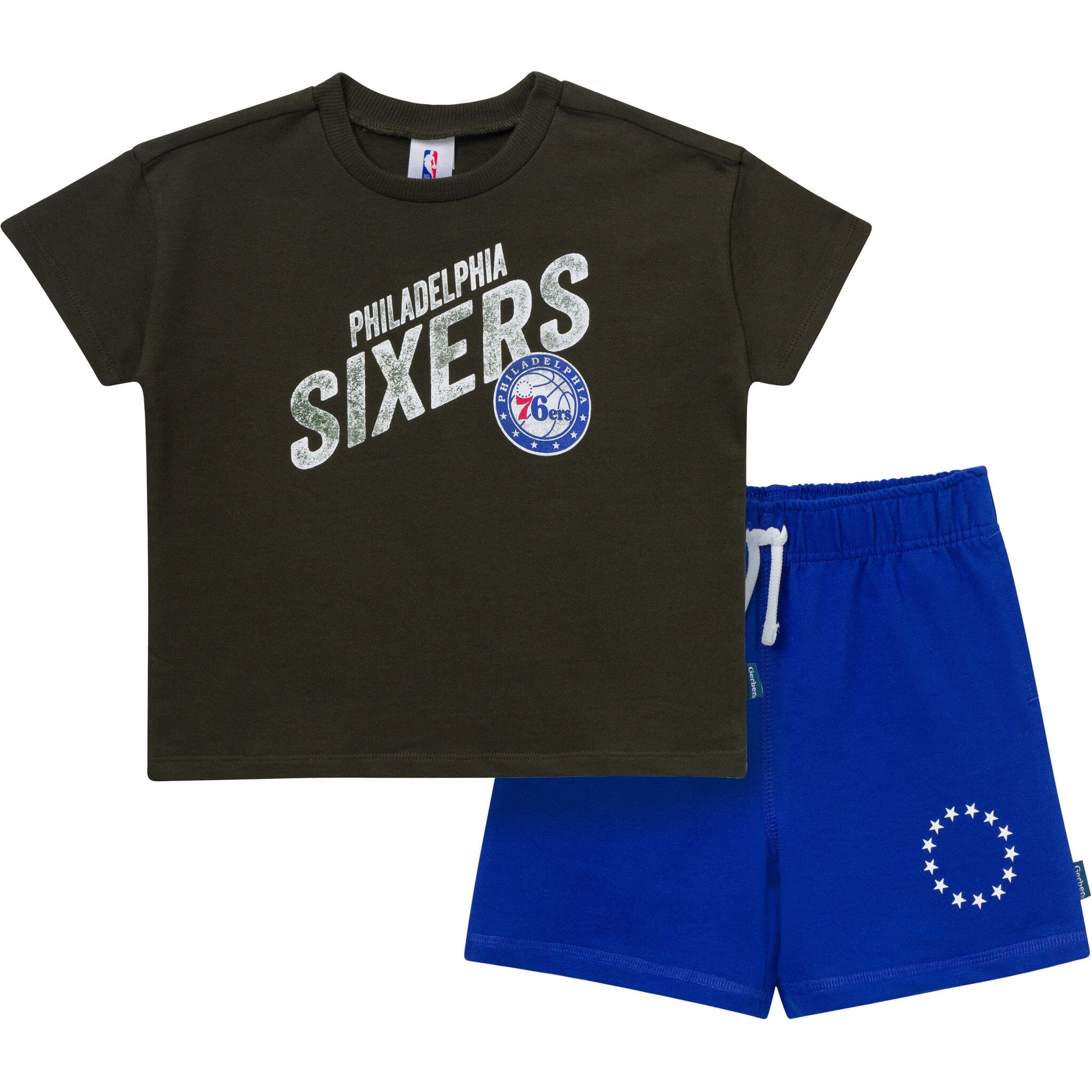 2-Piece Infant & Toddler Boys Philadelphia Sixers T-Shirt & Shorts Set Outfits & Sets Gerber® 