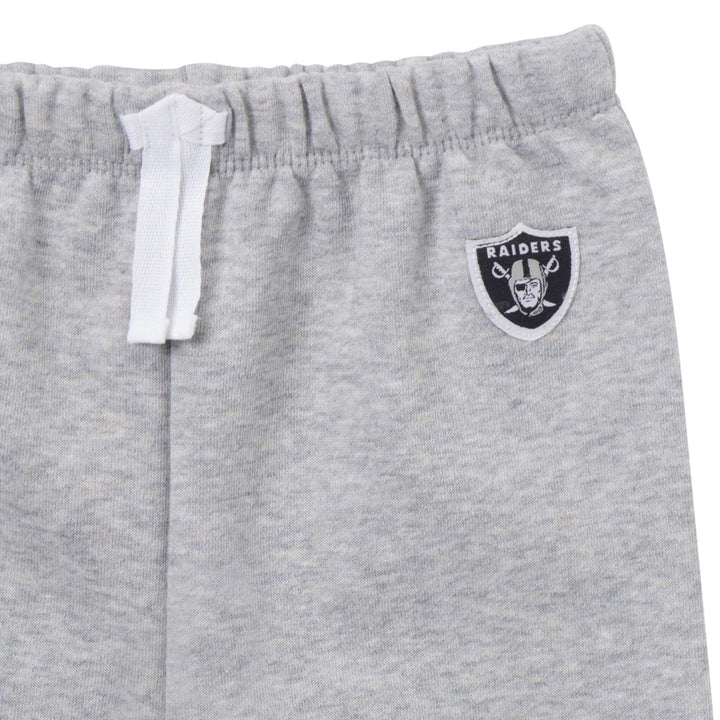 2-Piece Infant & Toddler Boys Las Vegas Raiders Shirt and Sweatpant Set Outfits & Sets NFL 