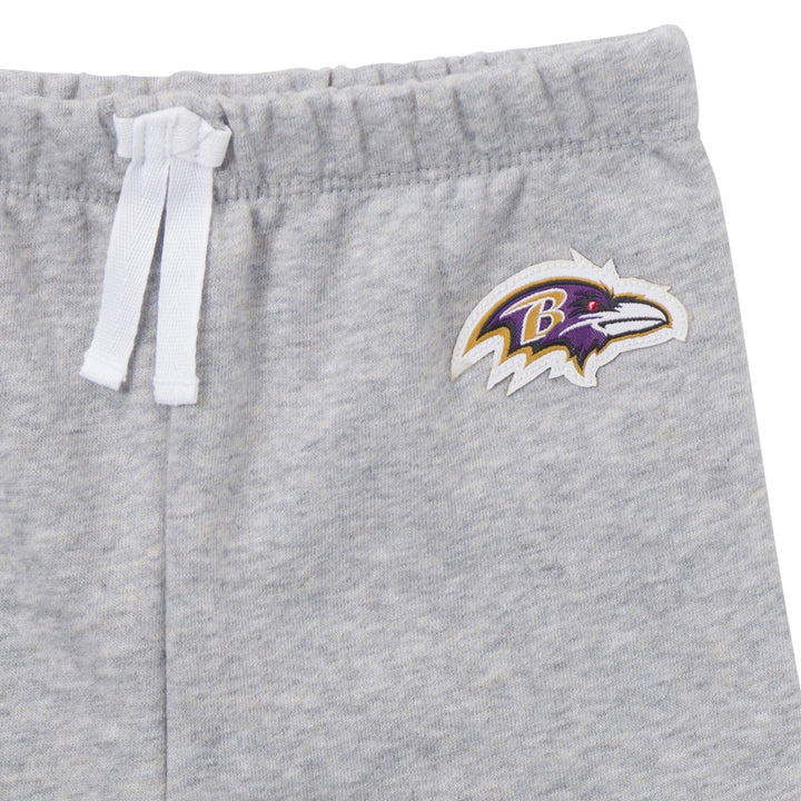 2-Piece Infant & Toddler Boys Baltimore Ravens Shirt and Sweatpant Set Outfits & Sets NFL 