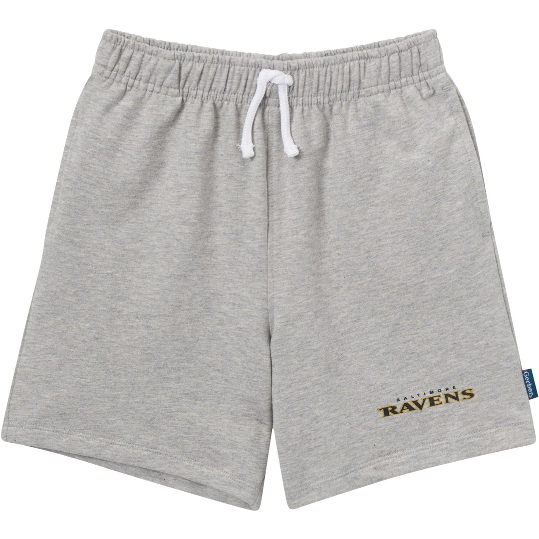 2-Piece Infant & Toddler Boys Baltimore Ravens T-Shirt and Shorts Set Outfits & Sets NFL 