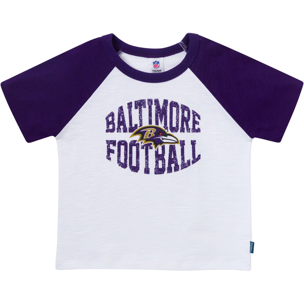 2-Piece Infant & Toddler Boys Baltimore Ravens T-Shirt and Shorts Set Outfits & Sets NFL 